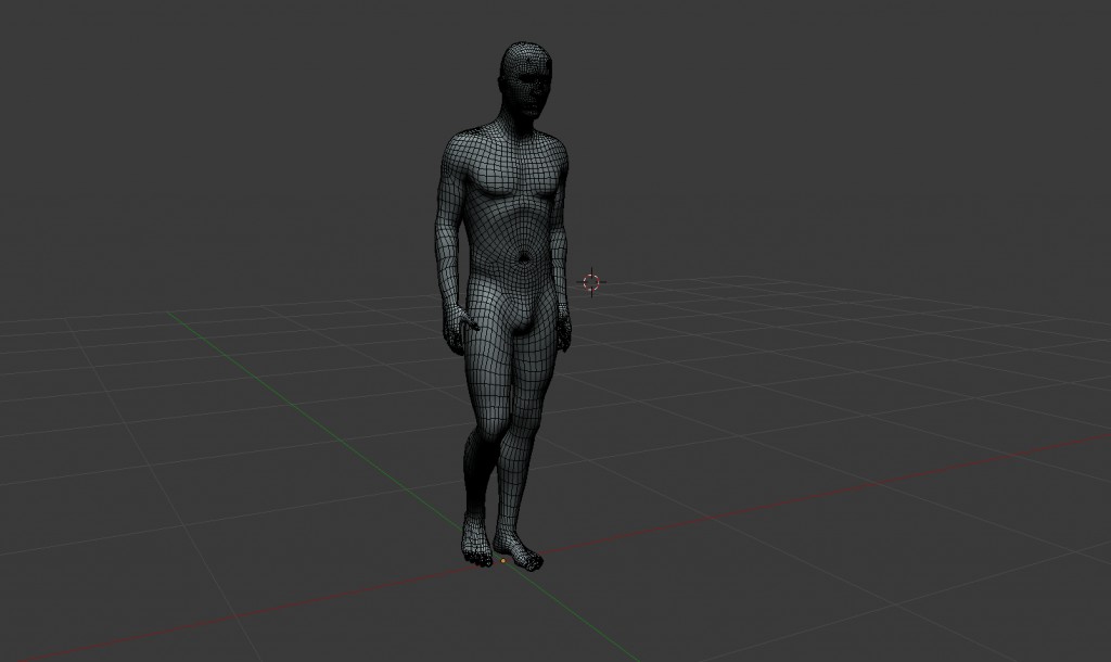 rigged character with walk animation preview image 1